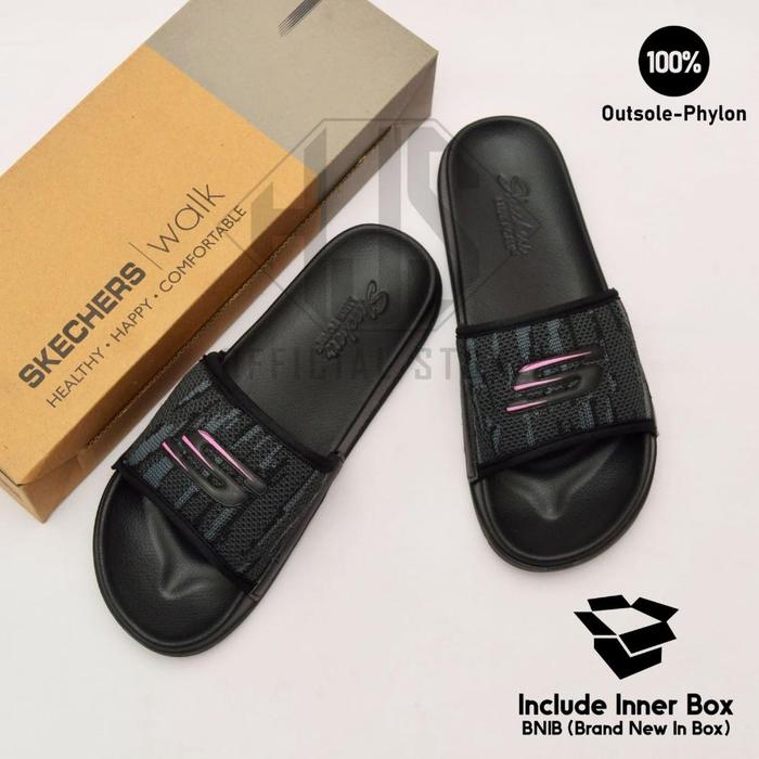 BERKUALITAS SANDAL WANITA SKECHERS SLIDE SENDAL SLIDE WANITA SKECHER SENDAL CEWEK SELOP SKETCHERS OR