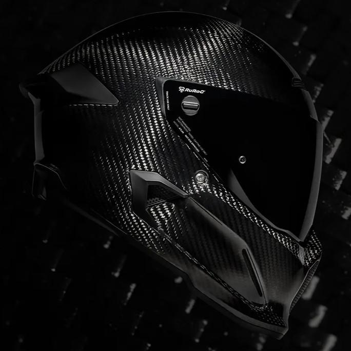 RUROC ATLAS 4.0 CARBON HELMET LIQUID CARBON. Helm sepeda motor