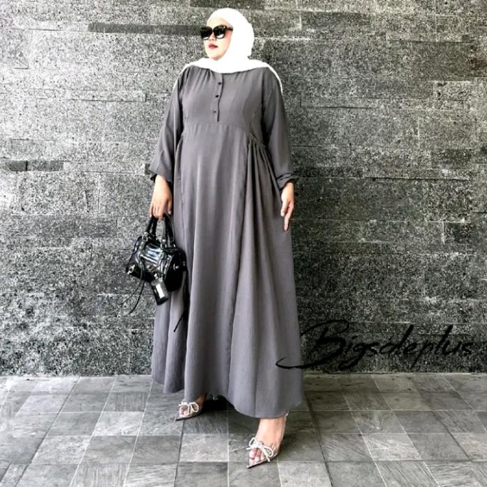 Gamis Polos Jumbo,Gamis Jumbo LD 130,LD 140