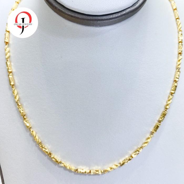Kalung emas kuning 24 karat Hk 99% motif