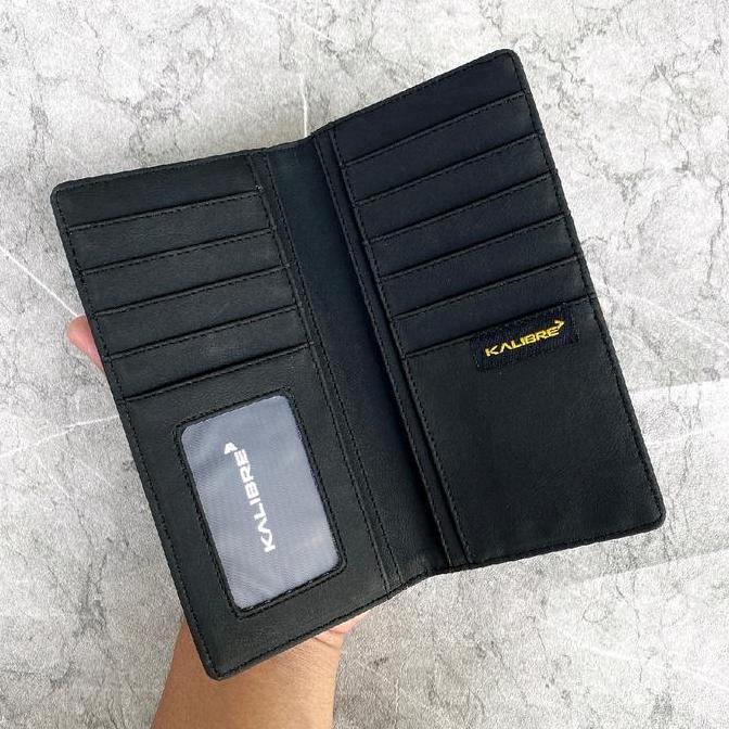 Dompet Lipat Kalibre Pria Cowok Special Black Dompet Lipat Panjang no Eiger Dompet Kulit Kanvas Canv