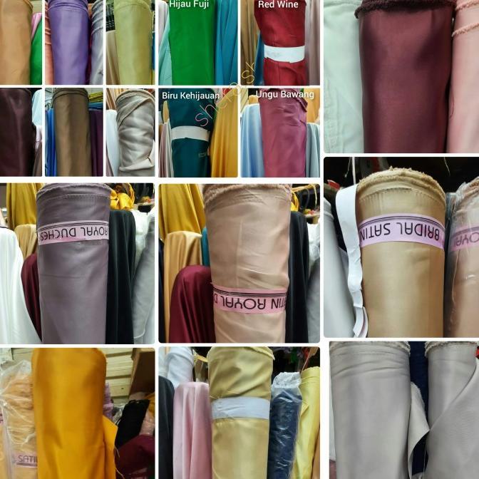 kain satin bridal / kain satin bridal duchess / bahan bridal duches