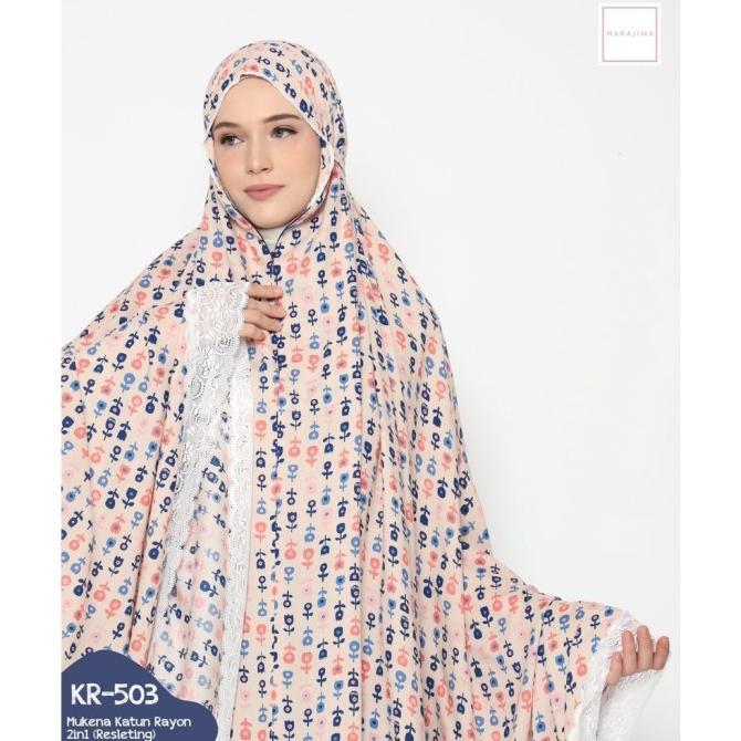 Erina Boutique. PROMO Mukena Dewasa - Mukenah Nakajima Katun Rayon (2 in 1 Resleting)
