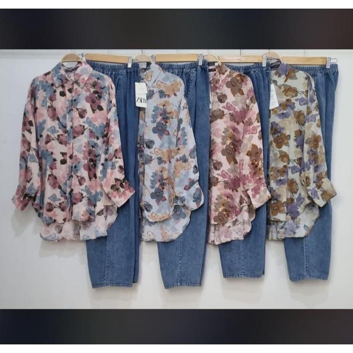 set Cargo jeans Rayon Zara//setcel Rayon//one set Zara