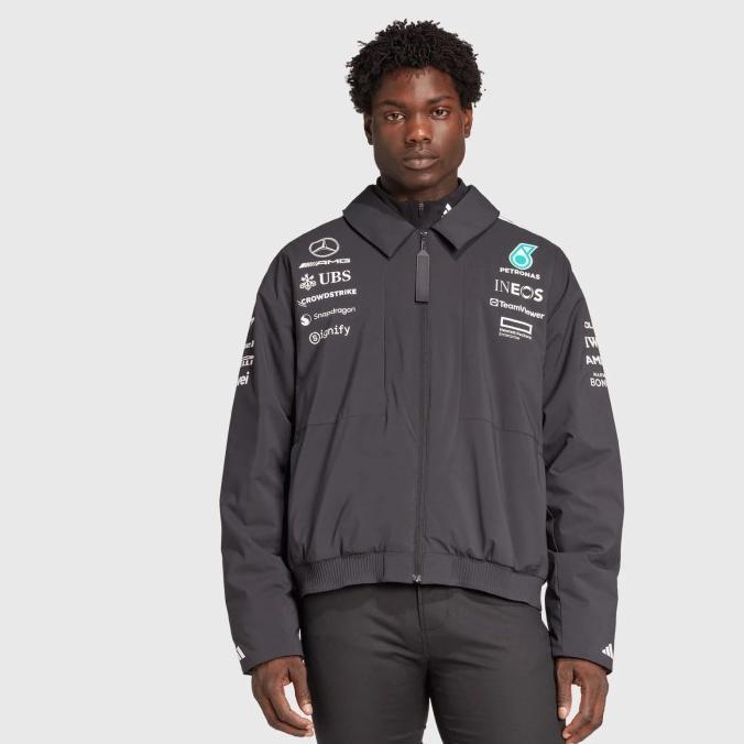Mercedes-AMG F1 2025 Team Jacket. Jaket Pria. Official Formula 1 Merchandise