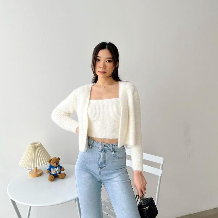 [ Marveile ] Joya Cardigan & Tanktop Set