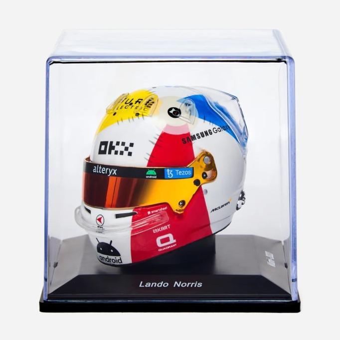 McLaren F1 2023 Lando Norris 1:5 Scale Miniature Helmet. Miniatur Helm Formula 1