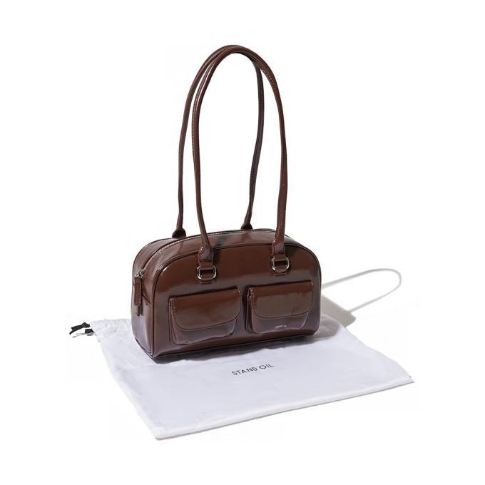 stand oil chubby glossy bag