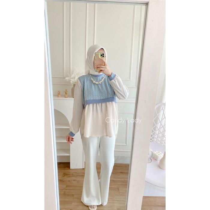 CANDY LADY Daiva Blouse / Atasan Wanita Premium Terbaru