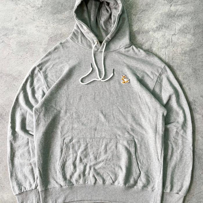 Maison Kitsune chillax fox single logo hoodie authentic original