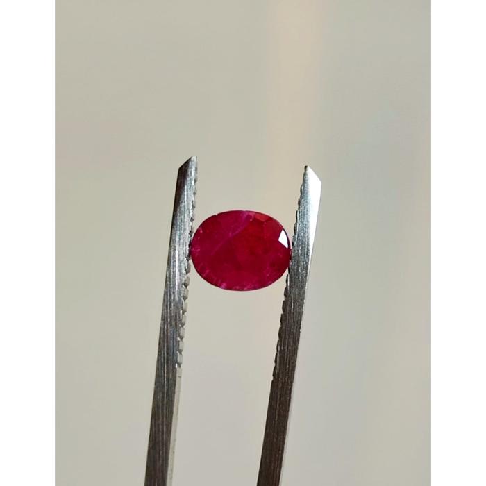 Certified Natural Unheated Ruby 1.59 Carat Oval Mix Cut Genuine No Treatment Loose Gemstone 100% Rub