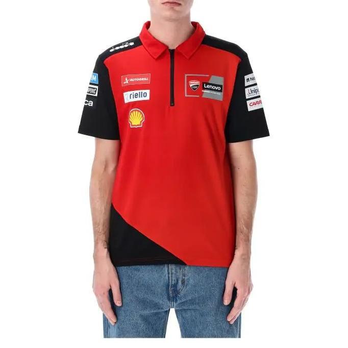 Ducati MotoGP 2025 Team Polo. Kaos Polo Pria. Official MotoGP Merchandise