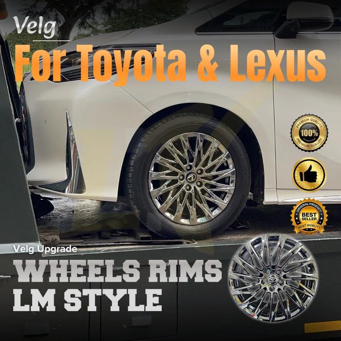 FOR TOYOTA & LEXUS - VELG R18 - UPGRADE WHEELS RIMS - LM STYLE - MONOBLOCK PELAK PREMIUM QUALITY - C