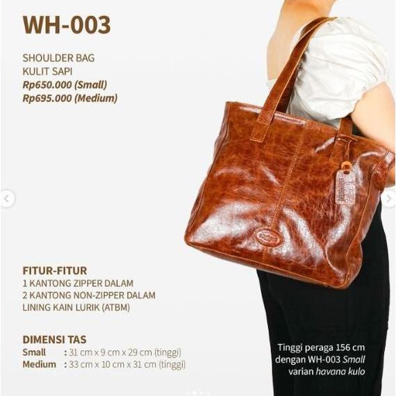 tas kulit wanita abekani / wh-003