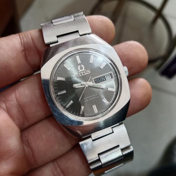 jam tangan titus 25 jewell automatic bekas original swiss.