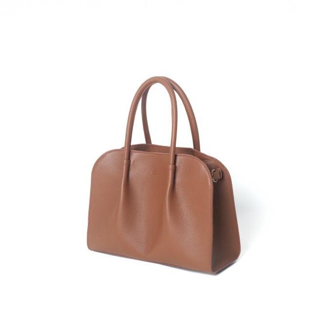 purotti jadyn top handle bag. genuine leather.