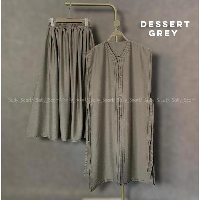 Sally Scarf Set 2In 1 Leona Set Rok + Vest Rompi #Gratisongkir