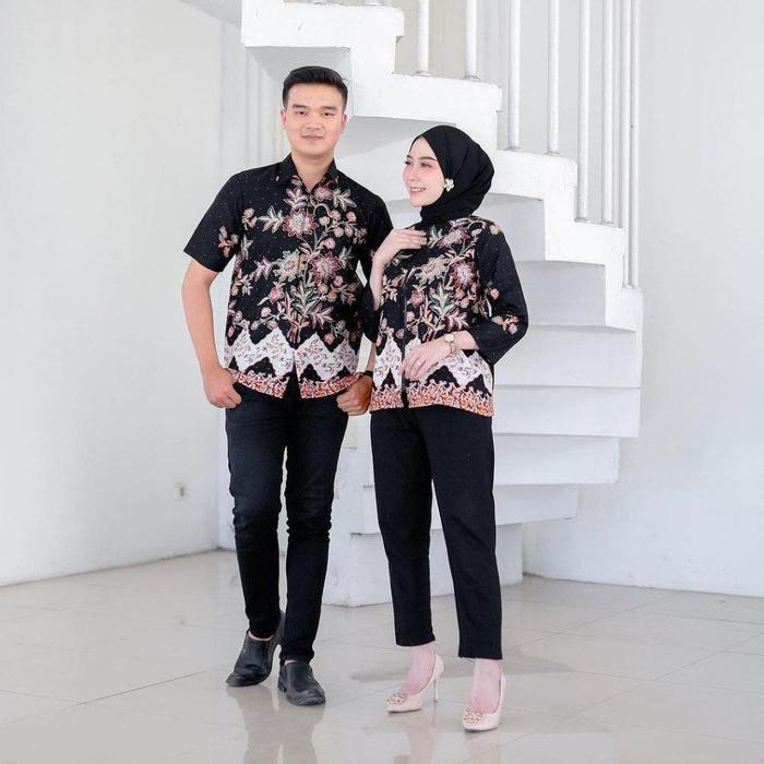 Benang Raja Batik Couple Pria Wanita Katun Motif Madurajaya