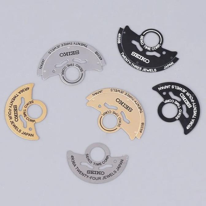 Mod Seiko Nh35 Nh36 Rotor Metal Sheet Logo Hammer Patch Logo Bandulan