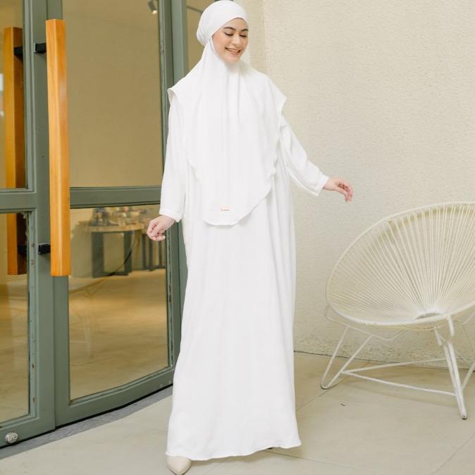 Lozy Hijab - Hasna Abaya Set (Gamis Abaya Umroh Set Kerudung) #Gratisongkir