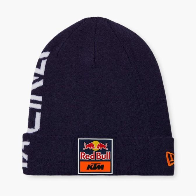 Red Bull KTM MotoGP 2024 New Era Team Beanie. Topi Kupluk Unisex
