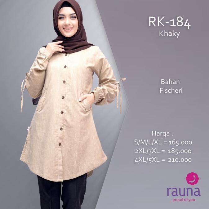 Atasan Rauna Rk 184 / 185 / 186 / 187 / Tunik Wanita / Atasan Muslim #Gratisongkir