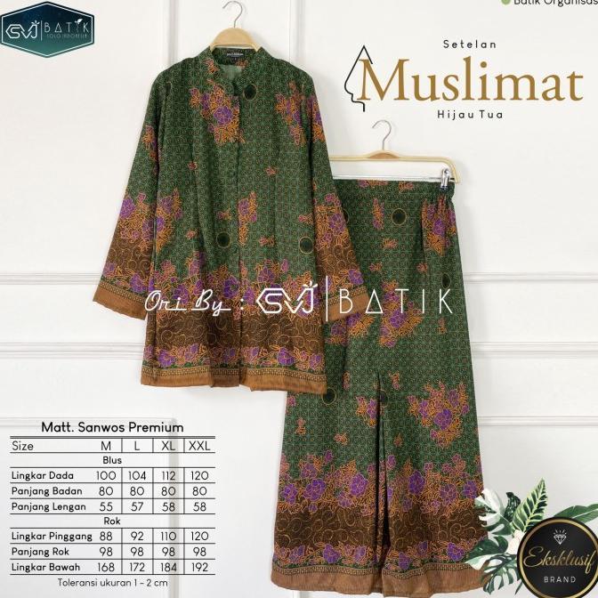 Setelan Muslimat Nu Batik Baju Seragam Set Jilbab Pengajian Wanita #Gratisongkir