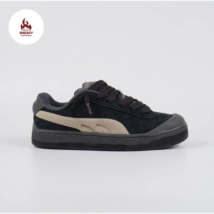 Sepatu Puma Suede XI Black Shadow Grey
