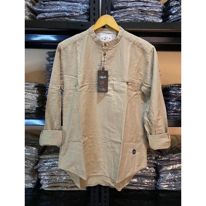 BEST SELLER baju muslim kemko kemeja semi koko pria dewasa lengan panjang harley rabbani agera terba