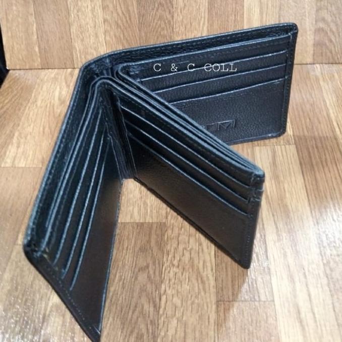 DOMPET PRIA KULIT ASLI TUMI 3 DIMENSI 10 SLOT KARTU
