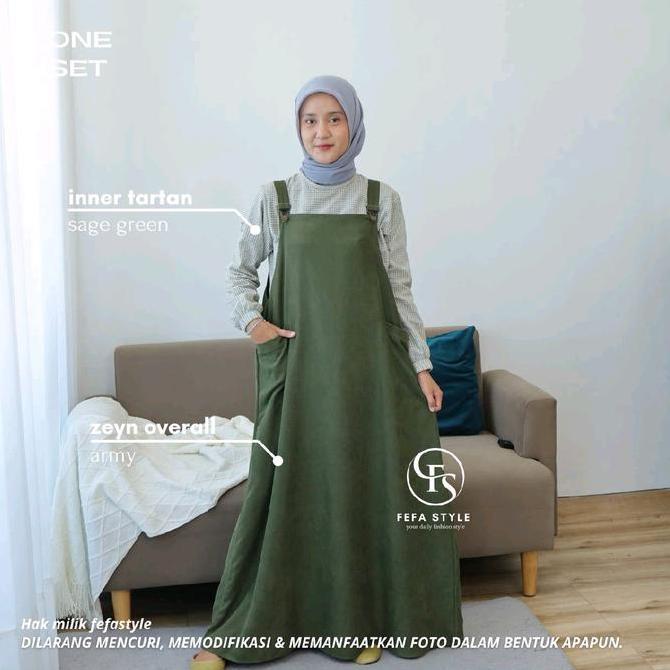 Fefa Style - One Set Zeyn & Inner Tartan / Toyobo #Gratisongkir