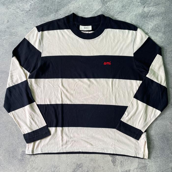 Ami Paris Alexandre Mattiusi stripe sweatshirt authentic original