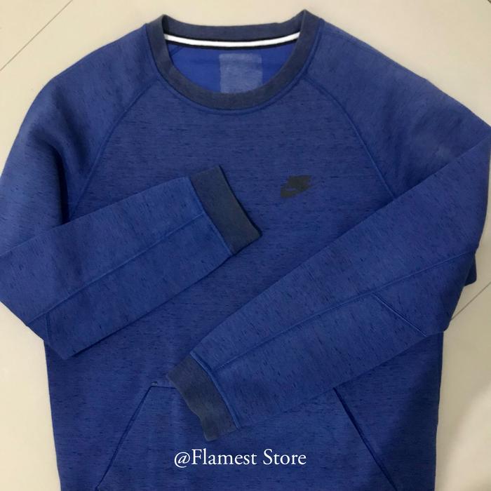 Nike Tech Fleece Sweater Crewneck Size S Navy