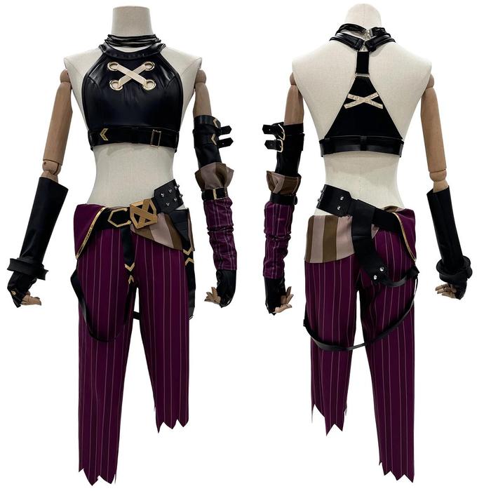 Holoun Lol Game Jinx Cosplay Costume Wig Loli Outfit Halloween Christmas Gift Cos Convention