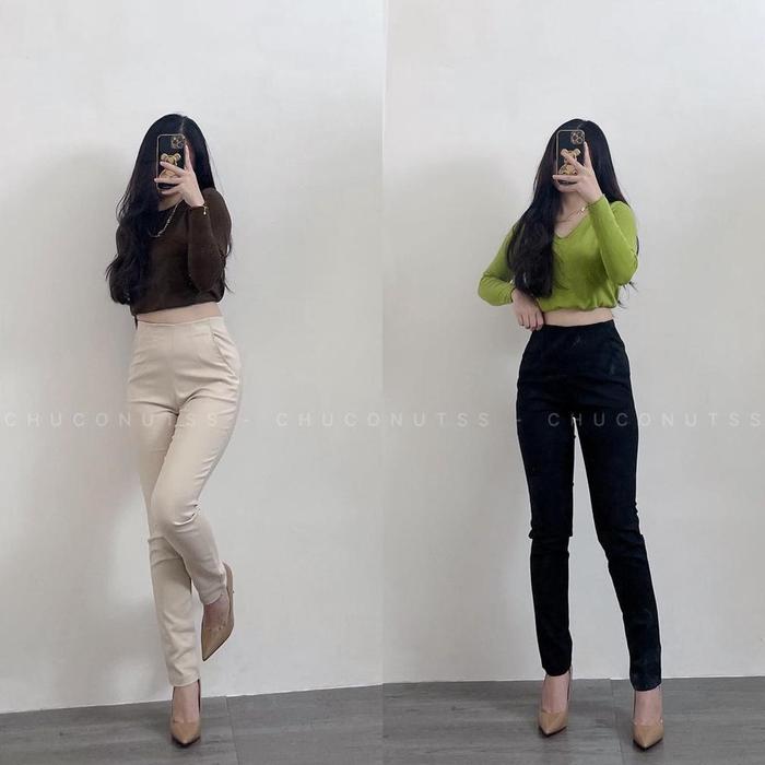 CHUCONUTSS AE25 CELANA IMPORT CHOKDEE BANGKOK HW CELANA HIGHWAIST IMPORT BKK LONG SKINNY PANTS IMPOR