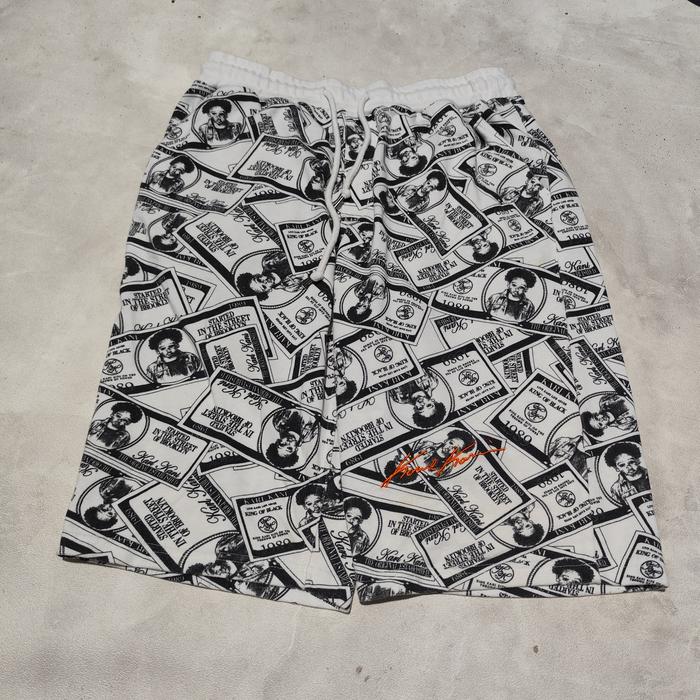 celana pendek vtg karl kani fullprint bekas
