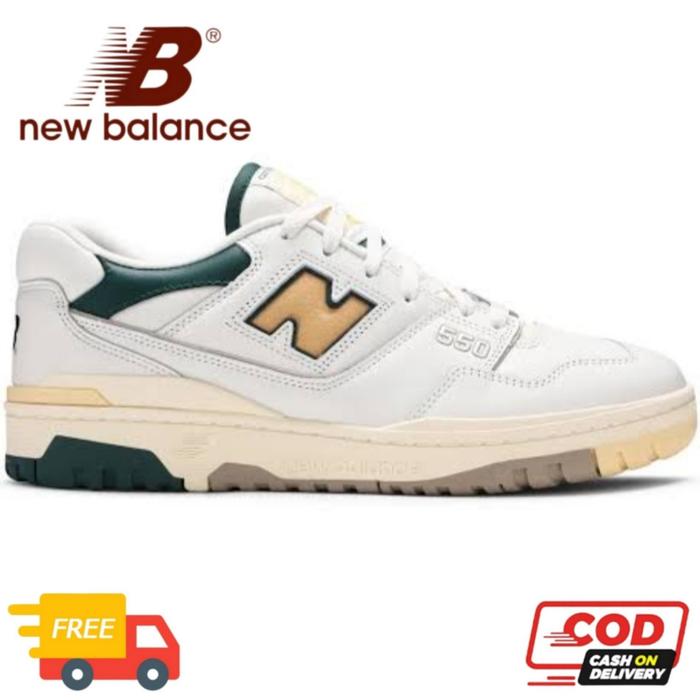 SEPATU NB NEW BALANCE 550 NATURAL GREEN YELLOW 100% BNIB