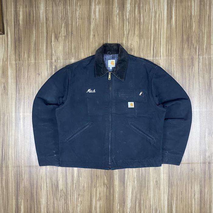 Carhartt Jacket Detroit J001 BLK Size Large fit Medium