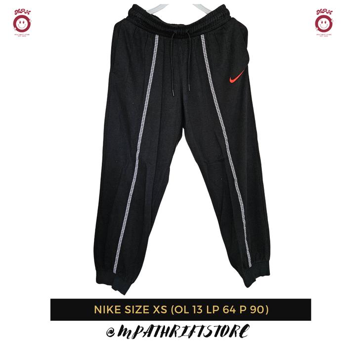 Celana Jogger Nike Size XS Black Second Branded