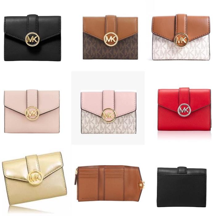 MICHAEL KORS CARMEN MEDIUM FLAP BIFOLD WALLET ORIGINAL READY STOCK
