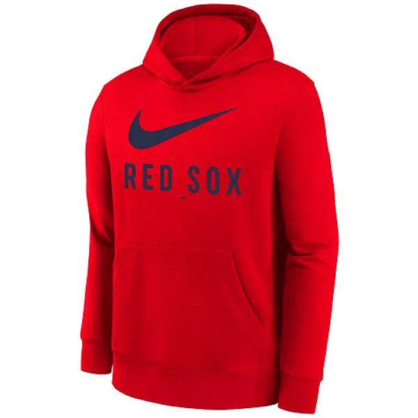BOSTON RED SOX NIKE MLB COTTON PULLOVER FLEECE HOODIE