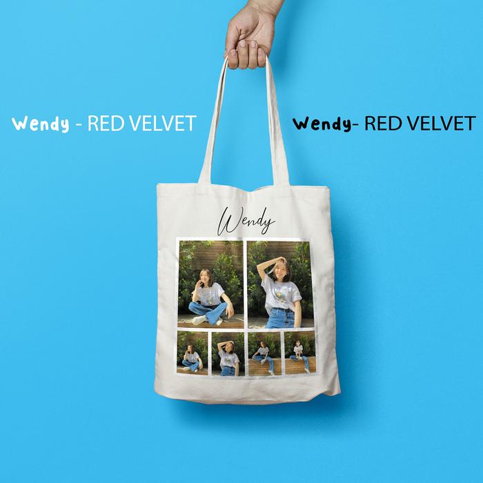 [PAKET SET] [RED VELVET] I TOTEBAG RED VELVET MURAH I ALBUM RED VELVET I QUENNDOMI TOTEBAG CUSTOM
