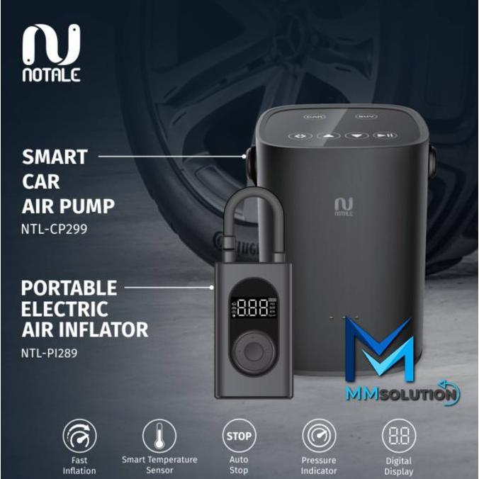 Notale Air Pump Inflator Electric Pompa Ban Mobil Motor dan Sepeda