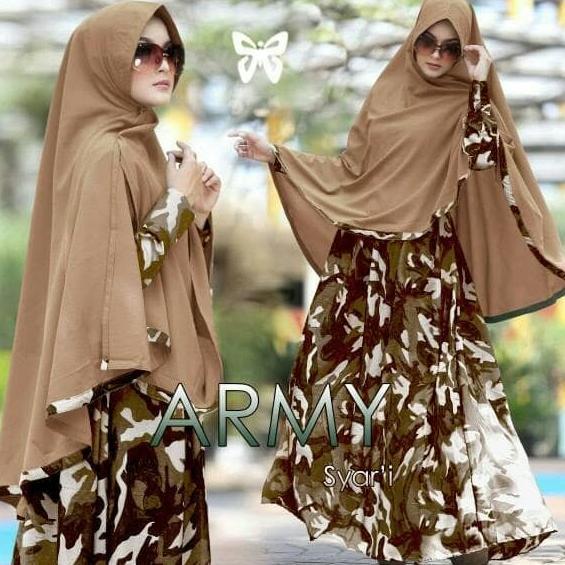 Syari Army / Syarie Army / Army Syari / Hijab Army / Army / Gamis Army #Gratisongkir