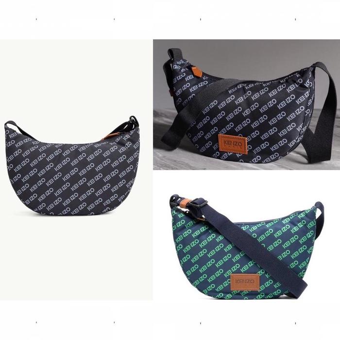 KENZO SMALL SPORT MONOGRAM ALL OVER LOGO SHOULDER BAG ORIGINAL READY STOCK