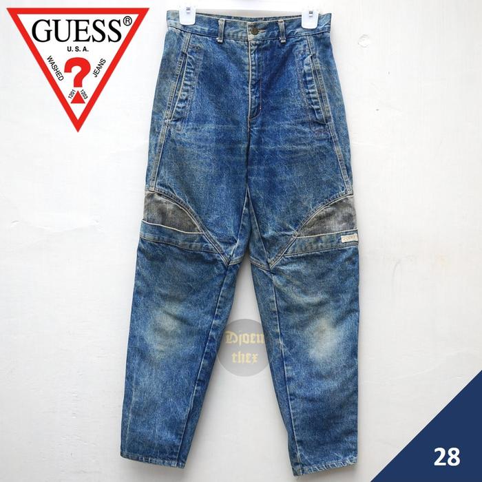Vintage Guess X Georges Marciano Women Jeans Knee Pockets  Size 28