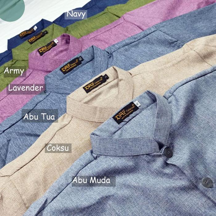 Baju Koko Haibah Habaib Polos Lengan Panjang Katun Madinah Big Size Part 2