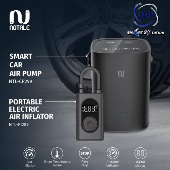 Notale Air Pump Inflator Electric Pompa Ban Mobil Motor dan Sepeda