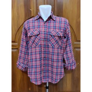 Kemeja Flanel Edwin Original Second Size M