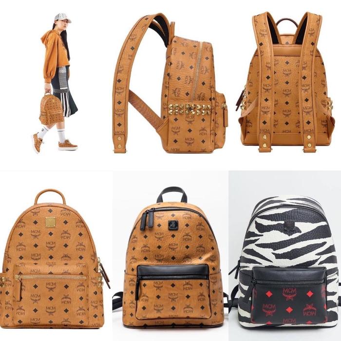 MCM SMALL STRAK BACKPACK VISETOS ORIGINAL READY STOCK